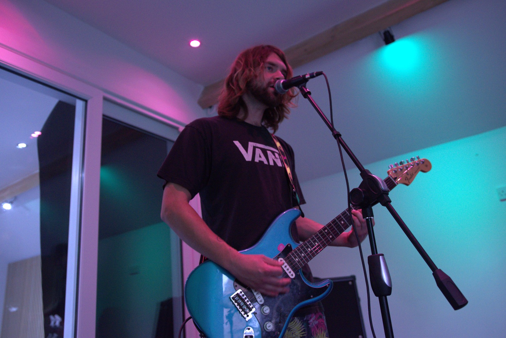 Band performing on stage